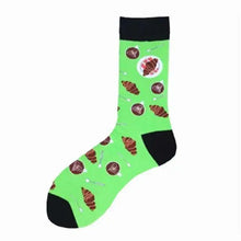 Load image into Gallery viewer, Men Cotton Socks Gradient Color Summer Style Long Wedding Sock Men  Knee High Business Socks Man Socks Men's Ladies Novelty Bright Colorful Patterned Cotton Socks
