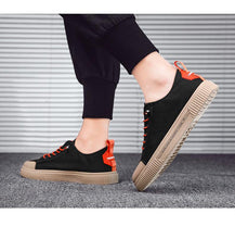 Load image into Gallery viewer, Men Elegant Flat Shoes New Canvas Comfortable Mens Shoes Fashion Sneakers Casual Design Sneakers Comfortable Outdoor Sport Walking Fashion Sneakers
