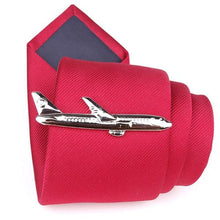 Load image into Gallery viewer, Men Elegant Tie Clips Clasp Men's Tie Clip Tie Bar Wedding Party Pin Jewelry Clip Men's Gift Dolphin Airplane Shaped Tie Bar Wedding Party Jewelry Tie Clip
