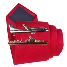 Load image into Gallery viewer, Men Elegant Tie Clips Clasp Men's Tie Clip Tie Bar Wedding Party Pin Jewelry Clip Men's Gift Dolphin Airplane Shaped Tie Bar Wedding Party Jewelry Tie Clip
