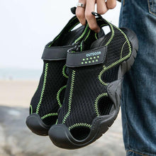 Load image into Gallery viewer, Men Flip Flops Sandals Summer Slippers Summer Beach Slippers Sandals Breathable Slip On Shoes Outdoor Home Slip On Walking Casual Fashion Clogs For Mens
