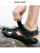 Load image into Gallery viewer, Men Flip Flops Sandals Summer Slippers Summer Beach Slippers Sandals Breathable Slip On Shoes Outdoor Home Slip On Walking Casual Fashion Clogs For Mens
