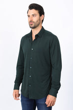 Load image into Gallery viewer, Men’s Modern Fit Stretch Dress Shirt - Green
