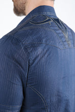 Load image into Gallery viewer, Mens Embroidery Modern Fit Stretch Short Sleeve Shirt
