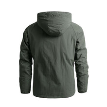 Load image into Gallery viewer, Men Outdoor Hiking Jackets Waterproof Hooded Windbreaker Coat Vintage New Fashion Design Hooded Lightweight Jacket For Men Autumn New Casual Jacket Tactical Men Jackets 5XL

