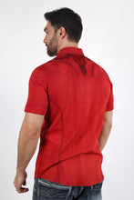 Load image into Gallery viewer, Mens Embroidery Modern Fit Stretch Short Sleeve Shirt
