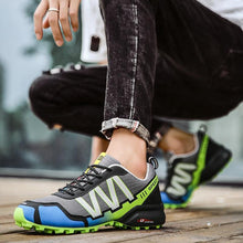 Load image into Gallery viewer, Men Running Sneakers Outdoor Breathable Anti-Skid Wear Resistant Lace-Up Sneakers Male Jogging Training Travel Sport Athletic Sneakers Support Gym Tranning Non Slip Lightweight Sneaker
