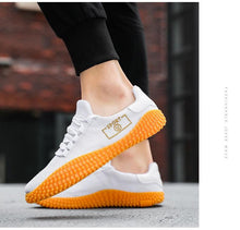 Load image into Gallery viewer, Men's Black Sneakers Mesh Breathable Shoes Male Fashion Black Athletic Footwear Flat Casual Walking Shoes Breathable Casual Shoes Couple Fashion Lace Up Mens Sneakers
