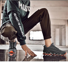 Load image into Gallery viewer, Men's Breathable Mesh Lace Running Shoes Outdoor Fitness Training Sports Shoes Non-slip Wear-resistant Casual Couple Sport Running Athletic Non Slip Fashion Sneakers
