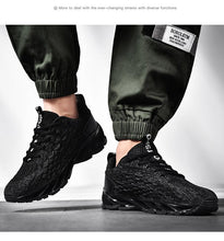 Load image into Gallery viewer, Men's Breathable Mesh Lace Running Shoes Outdoor Fitness Training Sports Shoes Non-slip Wear-resistant Casual Couple Sport Running Athletic Non Slip Fashion Sneakers
