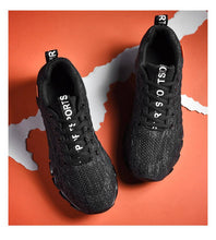 Load image into Gallery viewer, Men's Breathable Mesh Lace Running Shoes Outdoor Fitness Training Sports Shoes Non-slip Wear-resistant Casual Couple Sport Running Athletic Non Slip Fashion Sneakers
