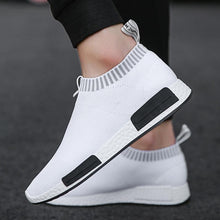 Load image into Gallery viewer, Men's Breathable Running Shoes Casual Fashion Outdoor White Espadrilles Sports Shoes Light Socks Lightweight Breathable Walking Running Shoes Mesh Workout Casual Sports Men's Jogging Sneakers
