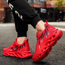 Load image into Gallery viewer, Men's Casual Sneakers Flame Print Running Mesh Shoes Outdoor Lightweight Twist Bottom Breathable Tennis Sport Shoes For Workout Walking Outdoor Sport Gym Fashion Sneakers
