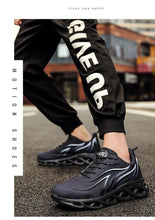 Load image into Gallery viewer, Men's Flame Printed Sneakers Flying Weave Sports Comfortable Running Outdoor Men Athletic Shoes Breathable Casual Sports High Quality Sport Design Sneaker
