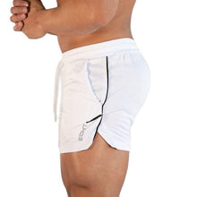 Load image into Gallery viewer, Men's Gym Training Shorts Men Sports Casual Clothing Fitness Workout Running Grid quick-drying compression Shorts Athletics Quick Dry Active Running Bodybuilding Shorts with Pockets
