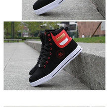 Load image into Gallery viewer, Men's High Top Sneakers Breathable Street Sports Shoes Hip Hop Trendy Style Casual Shoes Fashion Sneakers Breathable Comfort Walking Mens Sneakers
