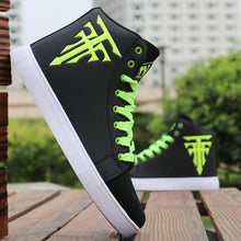 Load image into Gallery viewer, Men's High Top Sneakers Breathable Street Sports Shoes Hip Hop Trendy Style Casual Shoes Fashion Sneakers Breathable Comfort Walking Mens Sneakers
