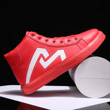 Load image into Gallery viewer, Men's High Top Sneakers Breathable Street Sports Shoes Hip Hop Trendy Style Casual Shoes Fashion Sneakers Breathable Comfort Walking Mens Sneakers
