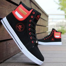 Load image into Gallery viewer, Men's High Top Sneakers Breathable Street Sports Shoes Hip Hop Trendy Style Casual Shoes Fashion Sneakers Breathable Comfort Walking Mens Sneakers
