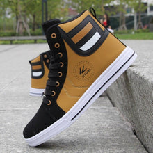 Load image into Gallery viewer, Men's High Top Sneakers Breathable Street Sports Shoes Hip Hop Trendy Style Casual Shoes Fashion Sneakers Breathable Comfort Walking Mens Sneakers
