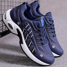 Load image into Gallery viewer, Men's  Leather Autumn Shoes Casual Sneakers Tennis Fashion White Trainers Sneakers Casual Leather Fashion Sneakers Breathable Sports Running Sneakers
