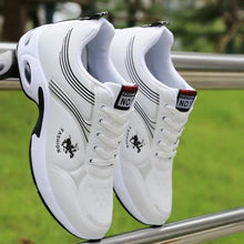 Load image into Gallery viewer, Men's  Leather Autumn Shoes Casual Sneakers Tennis Fashion White Trainers Sneakers Casual Leather Fashion Sneakers Breathable Sports Running Sneakers
