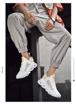 Load image into Gallery viewer, Men's Luxury Sneakers Autumn Mens Casual Shoes Lace-Up Breathable Light Running Tenis Shoes Modern Sneakers Breathable Black Trendy Sneakers
