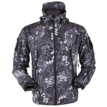 Load image into Gallery viewer, Men's Outdoor Soft Fleece Jacket Men's And Women's Jacket Unique Jackets For Men Windproof  Waterproof Breathable Jacket Thermal Hooded Tactical Jacket Outdoor Camouflage Fleece Hooded Coat
