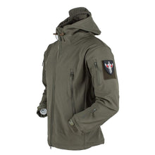 Load image into Gallery viewer, Men's Outdoor Soft Fleece Jacket Men's And Women's Jacket Unique Jackets For Men Windproof  Waterproof Breathable Jacket Thermal Hooded Tactical Jacket Outdoor Camouflage Fleece Hooded Coat
