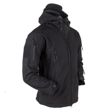 Load image into Gallery viewer, Men's Outdoor Soft Fleece Jacket Men's And Women's Jacket Unique Jackets For Men Windproof  Waterproof Breathable Jacket Thermal Hooded Tactical Jacket Outdoor Camouflage Fleece Hooded Coat
