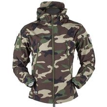 Load image into Gallery viewer, Men's Outdoor Soft Fleece Jacket Men's And Women's Jacket Unique Jackets For Men Windproof  Waterproof Breathable Jacket Thermal Hooded Tactical Jacket Outdoor Camouflage Fleece Hooded Coat
