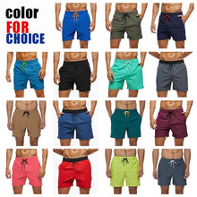 Load image into Gallery viewer, Men's Stretch Swim Trunks Quick Dry Beach Shorts With Zipper Pockets and Mesh Lining  Men's Swim Trunks Quick Dry Beach Shorts with Pockets Swimsuits for Men
