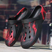Load image into Gallery viewer, Men's Summer Hole Shoes Soft Rubber Lightweight Garden Clogs Couples Arch Support Clogs Garden Shoes Slip-on Outdoor Beach Slippers Mixed Colors Sandals
