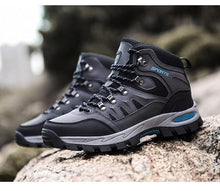 Load image into Gallery viewer, Men's Women's High-Top Boots Casual Shoes Breathable Outdoor Hiking Boots Non-slip Shading Wear-Resistant Hiking Boots Breathable Skid Resistance Leather Shoes
