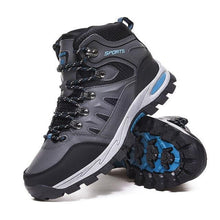 Load image into Gallery viewer, Men's Women's High-Top Boots Casual Shoes Breathable Outdoor Hiking Boots Non-slip Shading Wear-Resistant Hiking Boots Breathable Skid Resistance Leather Shoes
