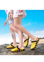 Load image into Gallery viewer, Men Sandals Autumn Hole Shoes Rubber Clogs Women Unisex Garden Shoes White Beach Flat Sandals Slippers Womens Mens Non Slip Clogs For Indoor And Outdoor Garden Clogs Shoes
