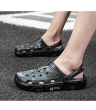 Load image into Gallery viewer, Men Sandals Summer Camouflage Hole Shoes Garden Shoes Outdoor Non-slip Beach Shoes Flat Sandals Home Slippers Unisex Garden Clogs Shoes Slippers Sandals For Mens
