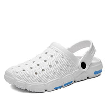 Load image into Gallery viewer, Men Sandals Summer Hole Shoes Rubber Tasteless Plastic Unisex Garden Shoes Black Beach Flat Men Sandals Non Slip Water Shoes Lightweight Home Slip On Walking Casual Holiday Shoes
