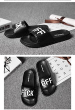 Load image into Gallery viewer, Men Slippers Unisex Bathroom Home Slides Male Couple Beach Sandals Fashion House Shoes Non-slip Flip Flops Mens Bathroom Pool Non-Slip Quick Drying Fashion Slippers
