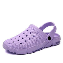 Load image into Gallery viewer, Men Summer Hole Shoes Rubber Plastic Unisex Garden Shoes Beach Flat Men Sandals Outdoor Indoor Slippers Lightweight Sandals Garden Clogs Hiking Shoes Water Beach Shoes
