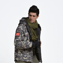 Load image into Gallery viewer, Men Tactical Military Keffiyeh Net Mesh Neck Scarf Shemagh Head Wrap Face Scarf Bandana Outfit Headband Black Motorcycle Balaclava Winter Sport Fishing Fleece Neck Warmer Windproof Dustproof Face Mask Scarf Men Hunting Skis Hiking

