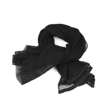 Load image into Gallery viewer, Men Tactical Military Keffiyeh Net Mesh Neck Scarf Shemagh Head Wrap Face Scarf Bandana Outfit Headband Black Motorcycle Balaclava Winter Sport Fishing Fleece Neck Warmer Windproof Dustproof Face Mask Scarf Men Hunting Skis Hiking
