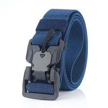 Load image into Gallery viewer, Men Tactical Quick Release Magnetic Buckle Belt Classic Soft Nylon Sports Duty Work Belts
