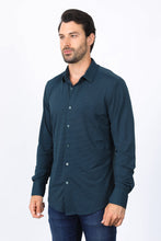 Load image into Gallery viewer, Men’s Modern Fit Stretch Dress Shirt - Teal
