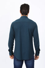 Load image into Gallery viewer, Men’s Modern Fit Stretch Dress Shirt - Teal
