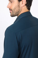 Load image into Gallery viewer, Men’s Modern Fit Stretch Dress Shirt - Teal
