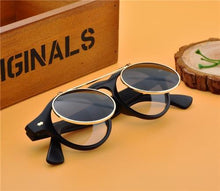 Load image into Gallery viewer, Men Vintage Flat Top Goggles Round Design Metal Retro Glasses For Men &amp; Women Flip Up Sun Glasses New Colourful Fashionable Sunglasses For Men &amp; Women
