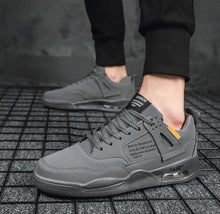 Load image into Gallery viewer, Men White Casual Leather Fashion Sneakers Breathable Sports Running Shoes Leather Running Sport Air Cushion Outdoor Training Sneakers High Quality Design
