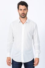 Load image into Gallery viewer, Men’s Modern Fit Stretch Dress Shirt - White
