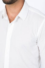 Load image into Gallery viewer, Men’s Modern Fit Stretch Dress Shirt - White

